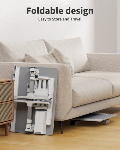 Laptop Bed Tray Desk with LED Desk Lamp